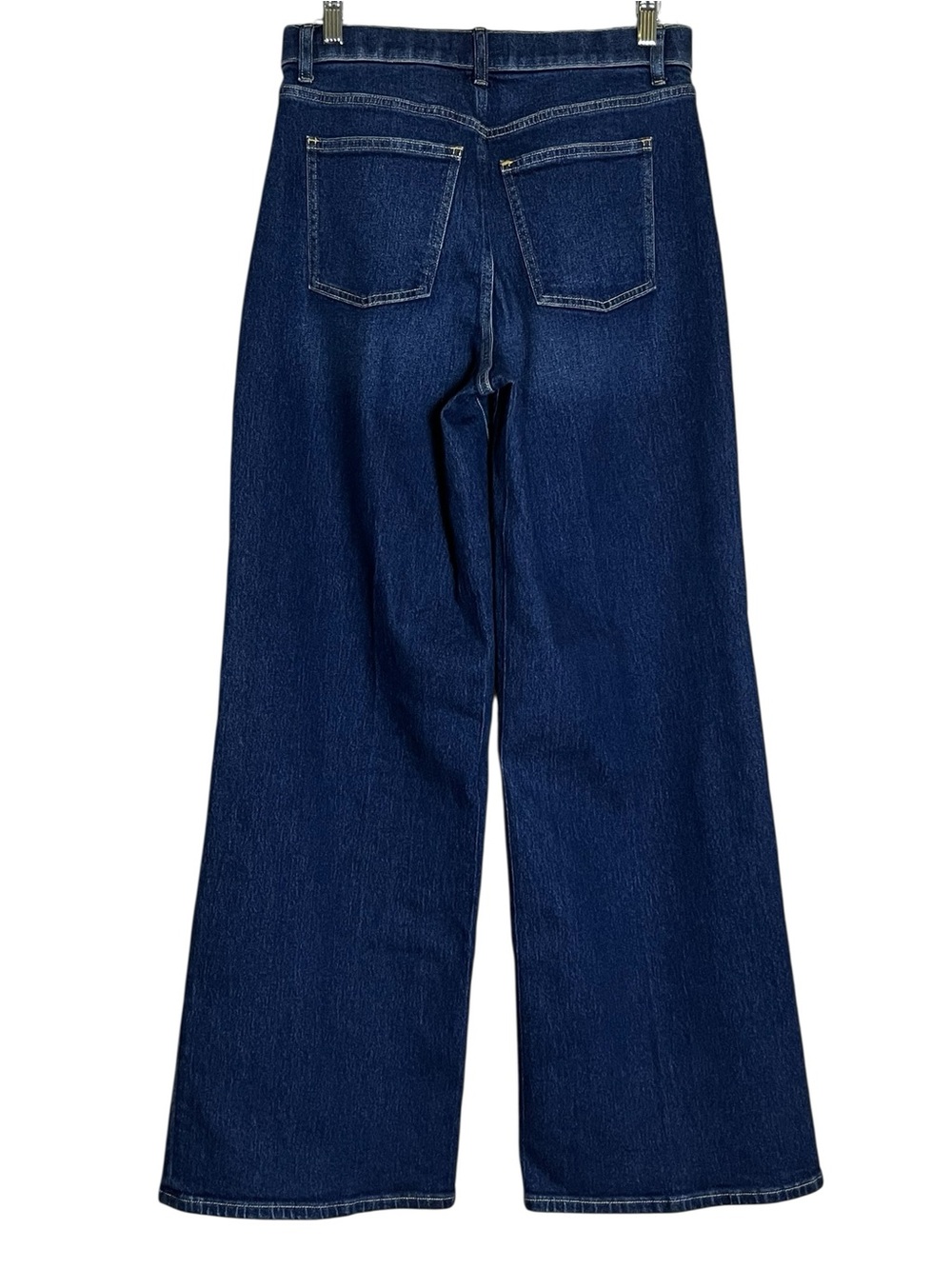 SPANX Authentic 360 High Rise Wide Leg Jeans Dark Medium Wash M 8/10 - Picture 5 of 14